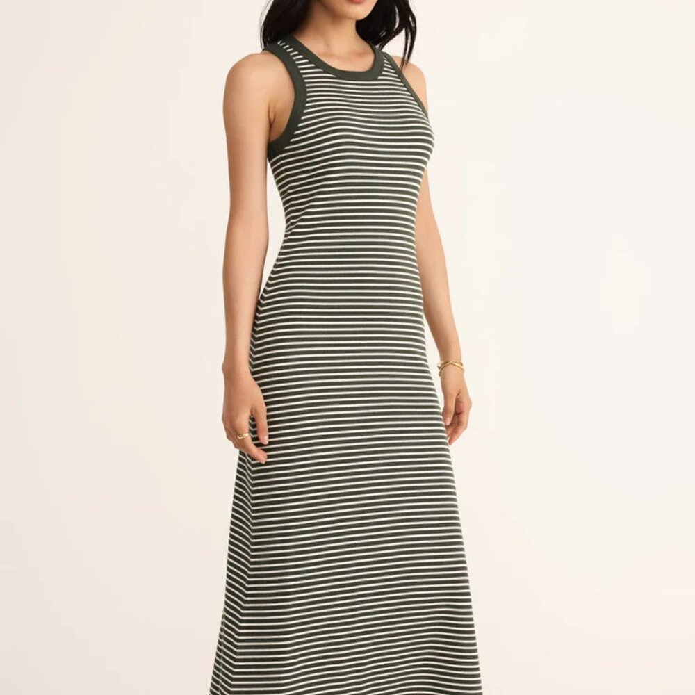 Like New. Worn Once. Z Supply Goodwin Stripe Midi Dress Size Small